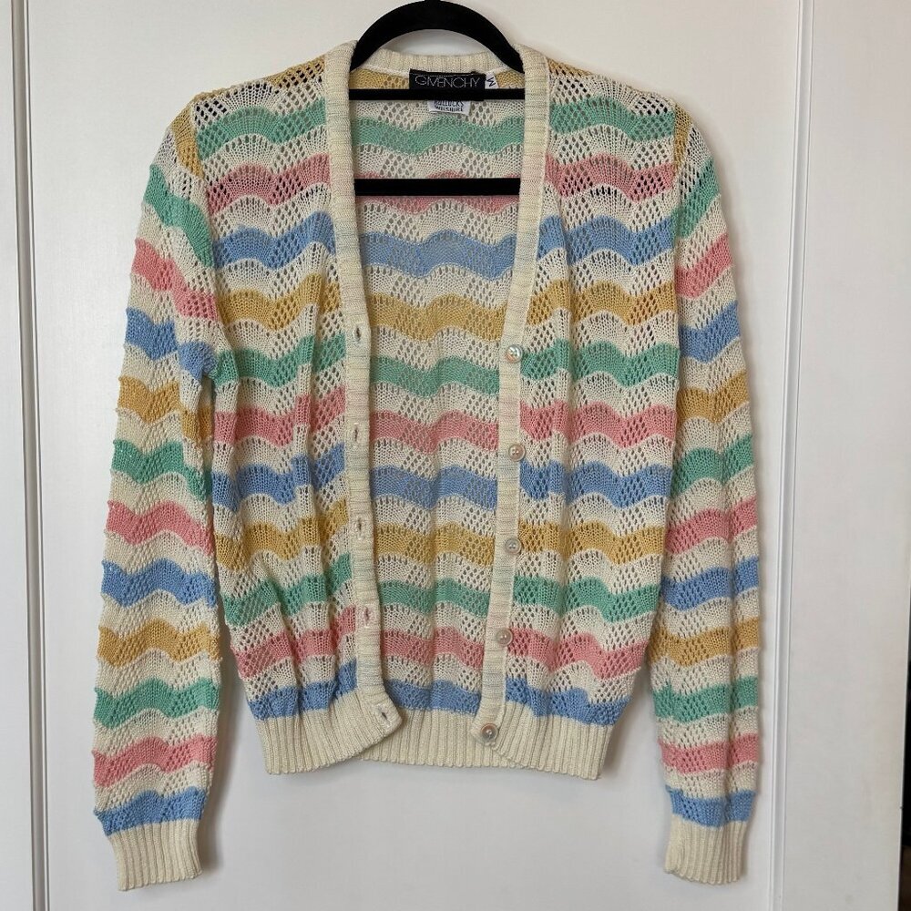 Vintage 80's Givenchy Sport Cardigan sz Medium